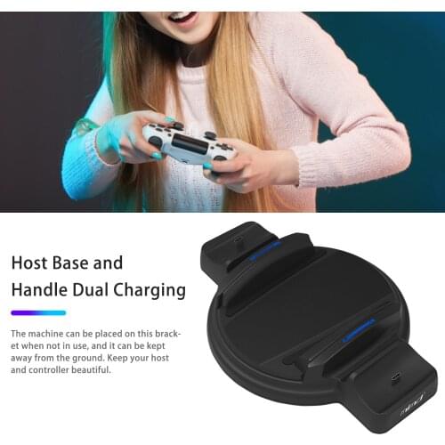 Game Console Holder Handle Charger Bracket For P5 Round Base Bracket Two-seater Charger P5 Game Console Bracket Game Peripheral