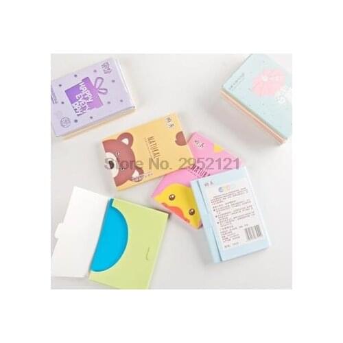 By dhl or ems 500sets 50 Sheets/Set Make Up Oil Control Oil-Absorbing Blotting Facial Face Clean Paper Oil Control Film
