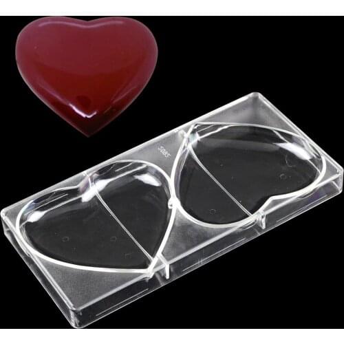 DIY 3D Valentines Day Love Shape Chocolate Molds Polycarbonate Chocolate Mould Candy Cake Pastry Kitchen BakingTool