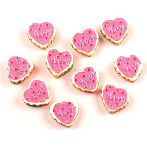LF 20Pcs Mixed 18x17mm Cake Resin Cabochon Flatback Decoration Crafts Embellishments For Scrapbooking Diy Accessories