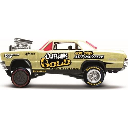 Maisto 1:64 DESIGN Outlaws 1965 Pontiac GTO die-cast precision model car Model collection gift