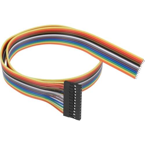 Uxcell Breadboard Jumper Wires 12-Pin 50cm Female to Tined Tip Cable for Arduino