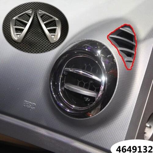ABS Matte For Renault Captur 2013 2014 2015 2016 Car Styling Accessories Car Air Condition outlet Vent frame sticker cover trim