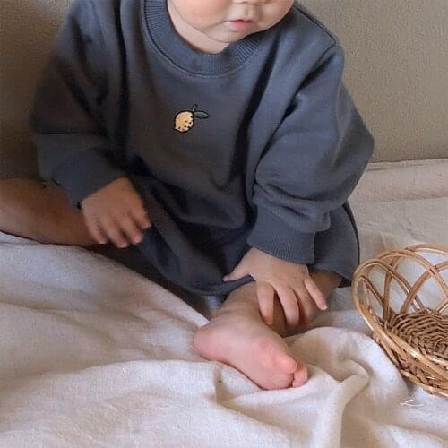 MILANCEL 2021 Autumn New Baby Bodysuits Toddler Girls Lemon One Piece Cute Boys Jumpsuits