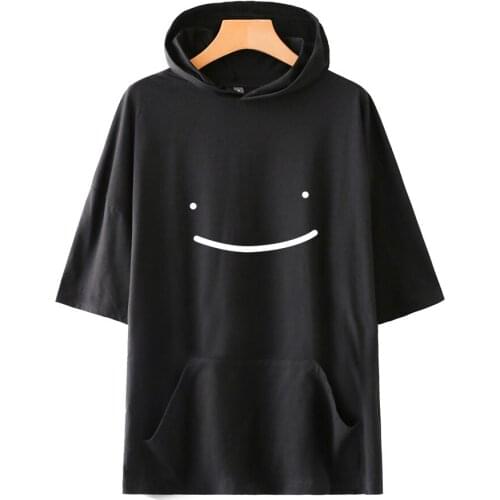 Dreamwastaken Short Sleeve Fashion Hooded T-shirts Men Women Summer Casual Dream T shirts Harajuku Streetwear