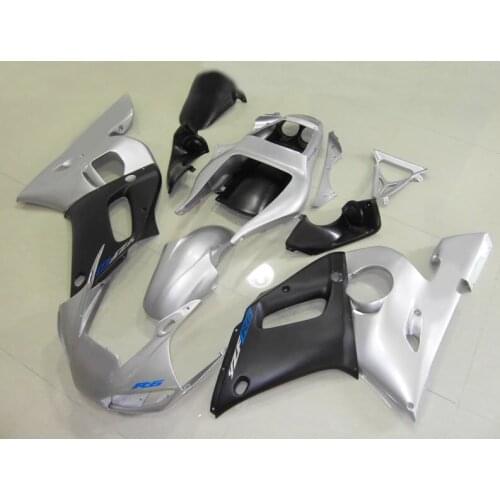 Custom Motorcycle Fairing kit for YZFR6 98 99 00 01 02 YZF R6 1998 2000 2002 YZF600 TOP Silver black Fairings set+7gifts YD11