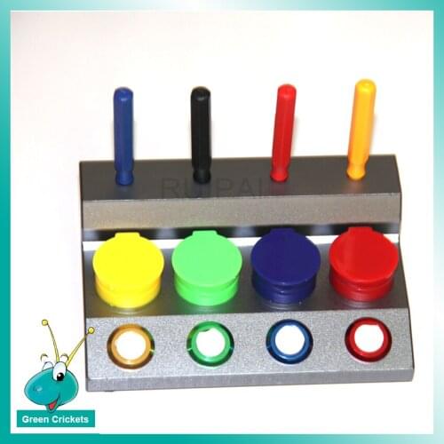 High End Watch Oiler Stand set,Aluminum Alloy 4 Watch Oil Dip Set Stand base with Oiler Pin Watch Tool for Watchmaker