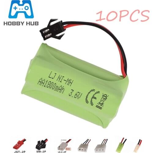 3.6v 1800mah NiMH Battery For Rc toys Car Gun Tanks Trains Robot Ni-MH AA 700mah 3.6v Rechargeable Battery 10Pcs For rc Boat