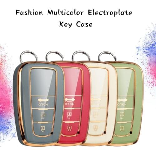 2022 New Tpu Car Smart Key Cover Protective Case Holder for Toyota Camry CHR Prius Corolla RAV4 Prado 2017 2018 Accessories