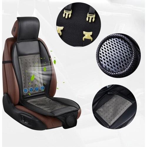 12V Summer Car Cooling Cushion With Cold Fan Air Conditioning Auto Adjustable Temperature Comfortable Cooling Seat Cushion