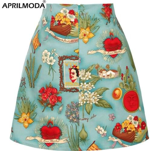 2020 High Waist Beach Boho Skirt Women Floral Cotton Retro Vintage Chic Bottoms Summer New Streetwear Bodycon Mini Skater