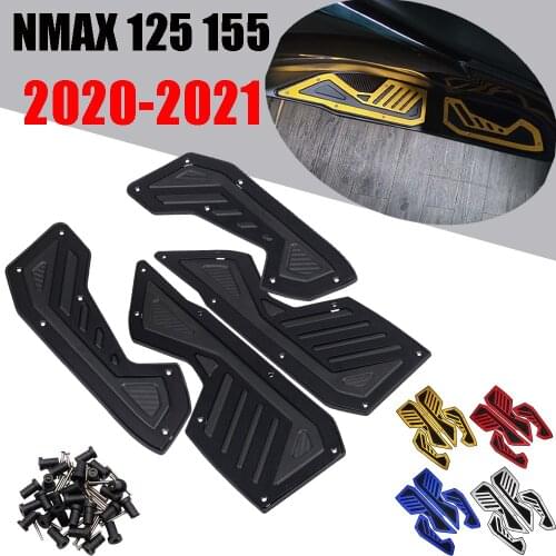 Motorcycle Footrest Footrests Footboard Steps Foot Plate Pegs Pedal For Yamaha N-MAX NMAX 155 N-MAX155 NMAX125 NMAX155 2020 2021