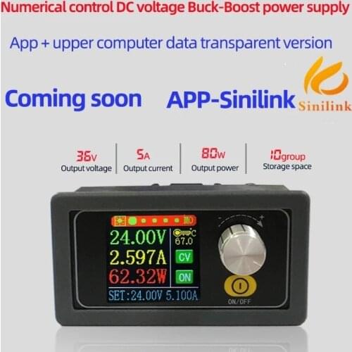 XYS3580 DC DC Buck Boost Converter CC CV 0.6-36V 5A Power Module Adjustable Regulated Laboratory Power Supply Variable