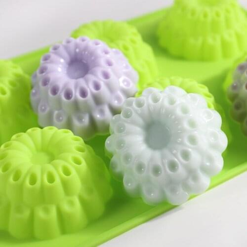 Flowers Silicone Mold DIY Handmade Soap Mold Tools Chocolate Cake Fondant Cake Decoration Tools Silicon Mold for Soap Making