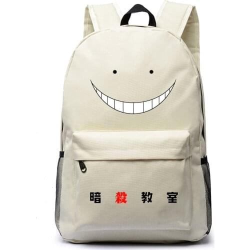 Korosensei Women Cute Backpack Anime Bookbag Assassination Classroom School Bags for Teenagers Girls Catoon Travel Bagpack