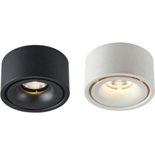 Nordic surface mounted downlight 7W 10W COB ceiling light CRI＞85 220V round ceiling spotlight indoor lighting