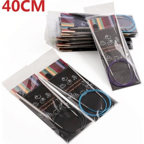 1PCS Tube Stainless Circular Knitting Needles 2.25mm-10mm Knitting Needle 40CM DIY Weave Needles Arts Craft Sewing Tools