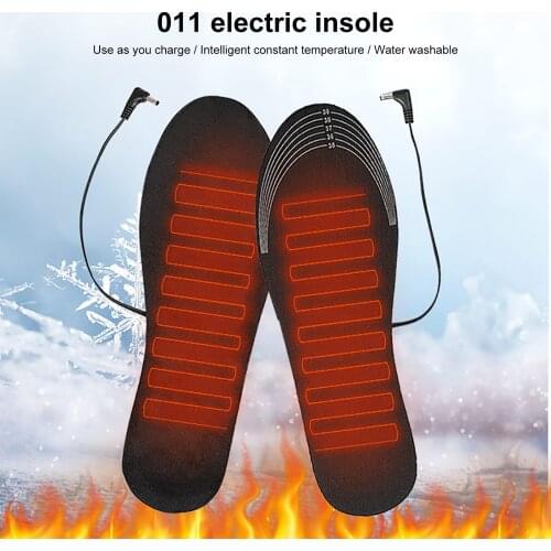 Heated Insoles Man Women Winter Warm Breathable USB Electric Heating Foot Pads Washable Cuttable Outdoor Camping Supplies