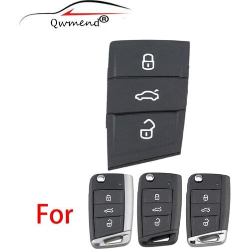 QWMEND Replacement 3 Buttons Smart Car Key for Golf 7 4 5 Mk4 6 For Skoda Octavia For Seat Leon Ibiza Altea