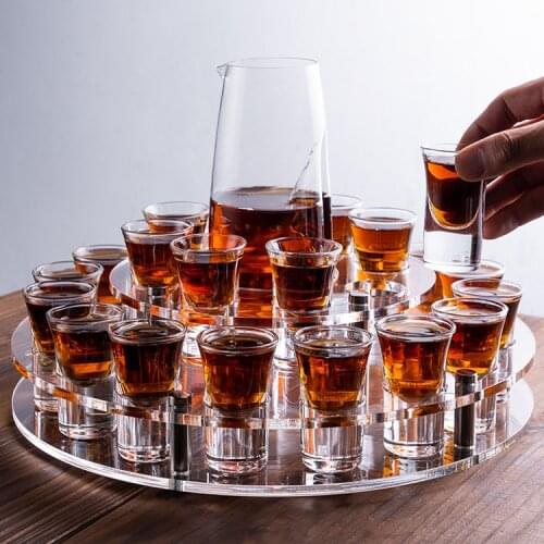 Party Cocktail Barware Glass Mojito Barmaid Kitchen Vintage Barware Round Acrylic Holder Strumenti Bar Bartender Tools EI50BW