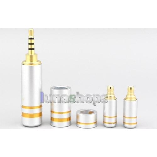 High Quality Aluminum Housing 3.5mm 2.5mm 4.4mm + Splitter + Slider + 1655CU Pins Kits Male Custom DIY Adapter Plugs