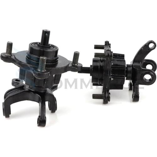 1Set Steering Strut Knuckle Spindles with Brake Disc Wheel Hubs Fit For 150cc 200cc 250cc China ATV Golf Buggy Quad Bike Parts