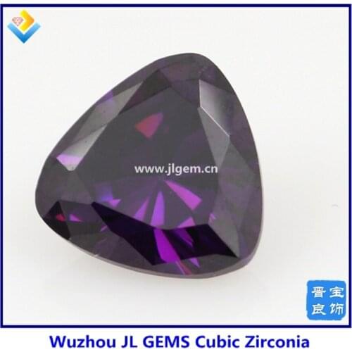 100pcs/lot) Free Shipping 3x3mm-10x10mm Triangle Shape CZ Stone #10 Dark Purple 5A Triangle Cubic Zirconia Beads For CZ Jewelry