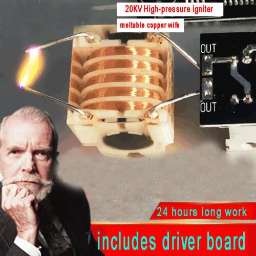 20KV High Voltage Pulse Generator Super Arc Ignition Boost Coil Module DC12V-24V module