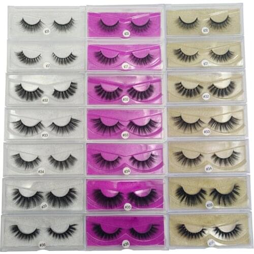 SHIDISHANGPIN handmade 3d mink lashes 1 box makeup false eyelashes natural long mink eyelashes false eyelash 3d faux cils