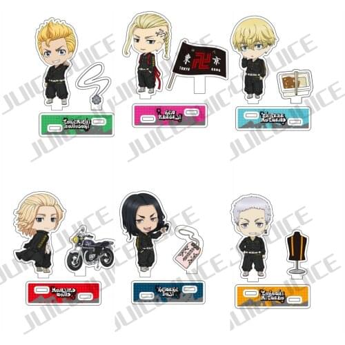 Anime Tokyo Revengers Sano Manjirō Hanagaki Takemichi Double Plug Acrylic Stand Figure Model Plate Display Desktop Decor Cosplay