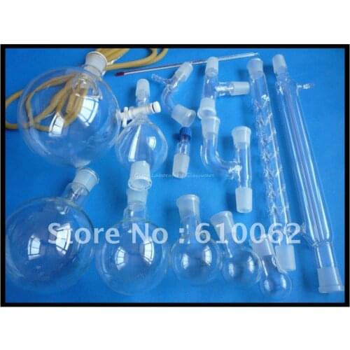Free Shipping, Laboratory Lab Glassware Kit, Joints all 24/29 (Borosilicate Glass 3.3)