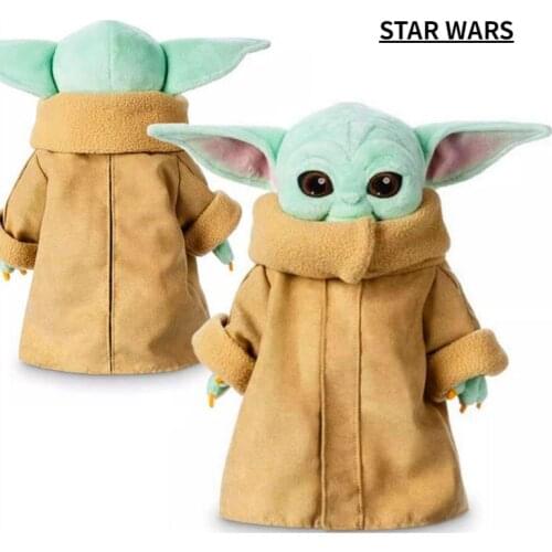 Free Shipping Russia 25cm-30cm Cute Star Wars Baby Yoda Plush Toy The Mandalorian Child Soft Doll Stuffed Kids Toy Drop Shipping