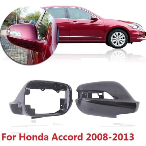 CAPQX 1pcs For Honda Accord 2008 2009 2010 2011 2012 2013 Outside Rearview Mirror Frame Side Rear View Mirror Cover Shell Lid