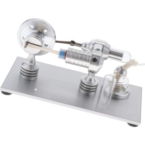 Mini Hot Air Stirling Engine Model Motor Electricity Kids Education Toy Kit