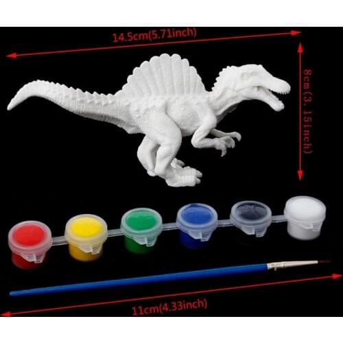 DIY Coloring Painting Animal Dinosaur Model Drawing Graffiti Kids Children Toys Q6PD