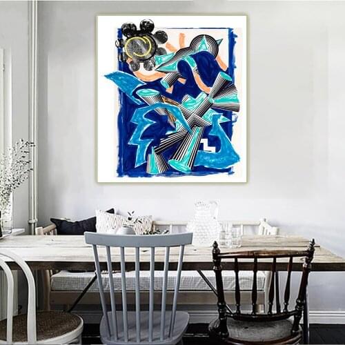 Frank Stella《Had Gadya Back Cover, Illu》Minimalism Canvas Oil Painting Art Poster Picture Wall Hanging Decorations Home Decor