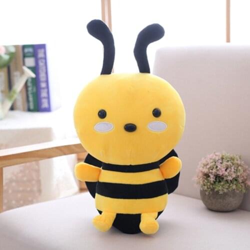 20/25cm Kawaii Bee Toys Plush Toy Stuffed Soft insect Cartoon Lovely Christmas Gift for Kids Valentine Present Toys For Children