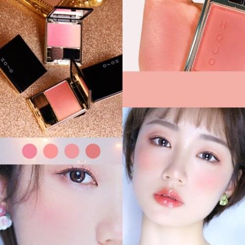 HOJO Micro-flash Blush Palette Repair Volume Pearlescent Blusher Dyed Highlighter Integrated Cheek Blusher Palette TSLM1