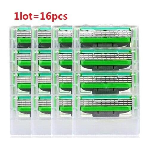 16pcs/pack Mens Safety Razor Blades Face care Shaving blades Manual shaving Cassette for gillettee mache 3