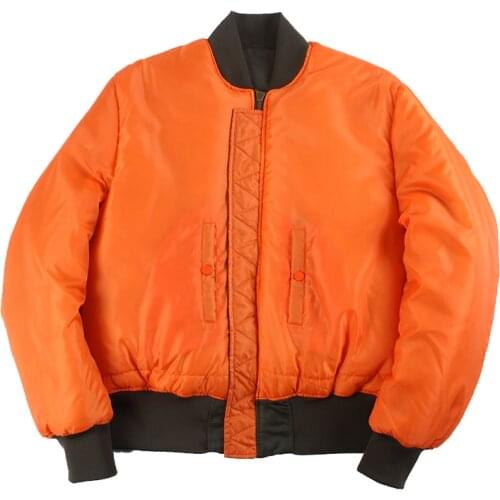 2020 Winter Vintage Oversize MA-1 Streetwear Hip Hop Military Coats Clothes Double Side Bomber Flight Air Force Pilot Jacket Men