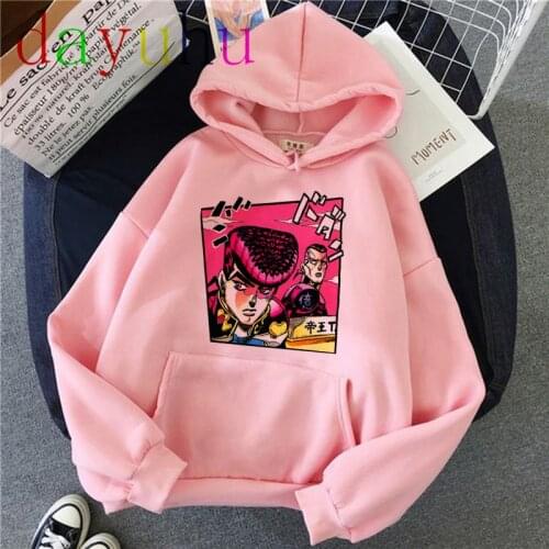 JoJo Bizarre Adventure Hoodie Japanese Anime Men/women Funny Sweatshirt Harajuku Cartoon Hip Hop Vintage Clothes Male Hooded