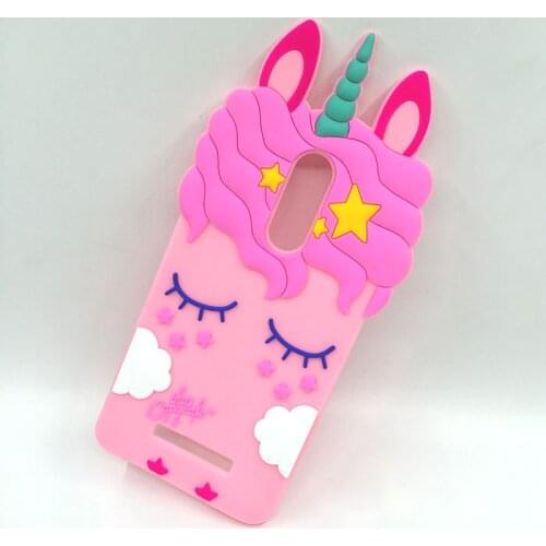 Phone Case For Xiaomi Redmi 3S 4X 4A 5A Redmi Note 3/4/4X Note4x Note4 Note3 Cute Pink Horse Unicorn Soft Silicone Back Cover