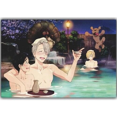 Full Drill Embroidery Japanese Anime Yuri On Ice 5D Diy Rhinestone Cross Stitch Kit Handmade Artwork Home Decoration Kids Room