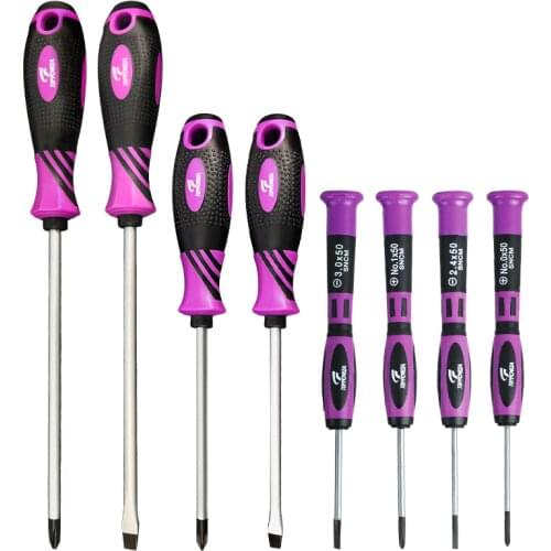 8PCS Screwdriver Kits Good Quality Phillips Sclotted Head Screwdriver Set Hand Tools for Furniture Home Appliance Repair Tools