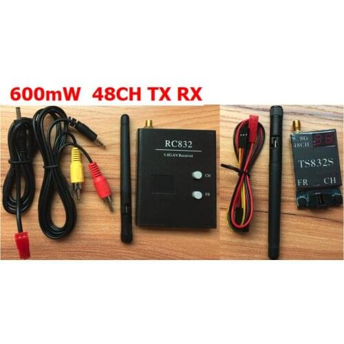 Update version TS832S+RC832 5.8G 600mW 48 Channel Wireless Audio/Video A/V Transmitting/Receiving System Combo Module for FPV