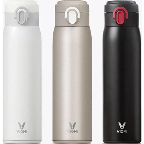 Original Xiaomi mi Mijia VIOMI Stainless Steel Vacuum 24 Hours Flask Water Smart Bottle Thermos Single Hand ON