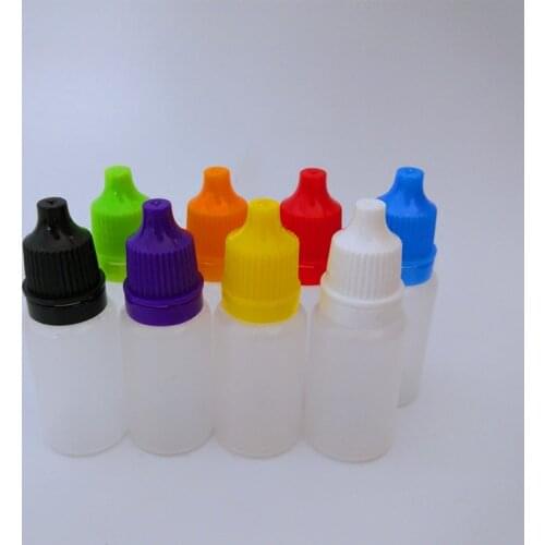 100pcs 10ml plastic liquid sub-bottle dropper bottle eye drops water bottle essential oil plastic bottle