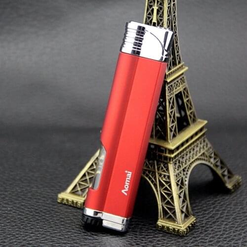 Semi Circle Transparent Window Products Filament Metal Windproof Portable Lighter Gadgets For Men Stainless Steel