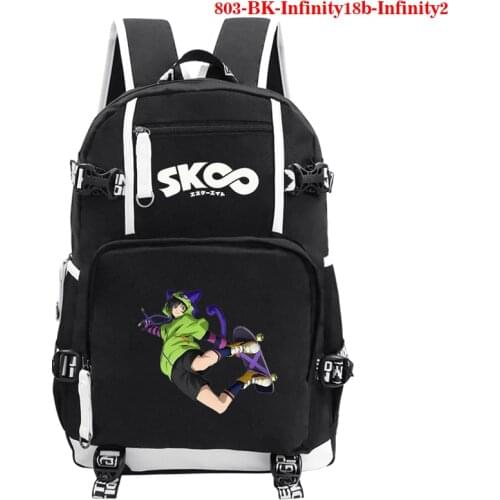 Backpack Anime SK8 The Infinity Backpacks Harajuku Bag Men Laptop Bagpack Rugzak USB School Bags for Teenager Daily Rucksack