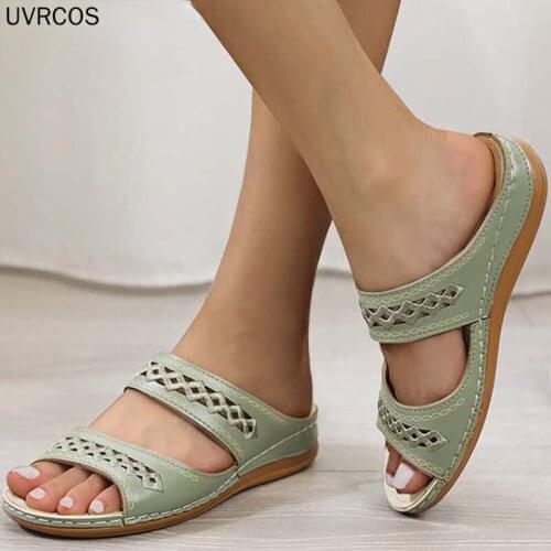 Women Sandals Shoes Retro Beach Ladies Shoes Women New Womens Shoes Woman Gladiator Flat Sandals For Women Sandalia Feminina